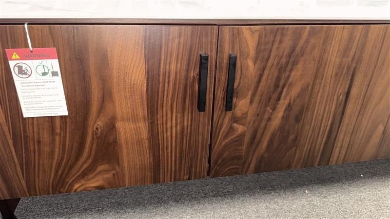 Clearance - Como 3 Door Ent Unit - Walnut