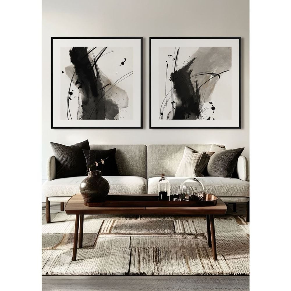 Gesture Framed Canvas - Set Of 2 - 151719