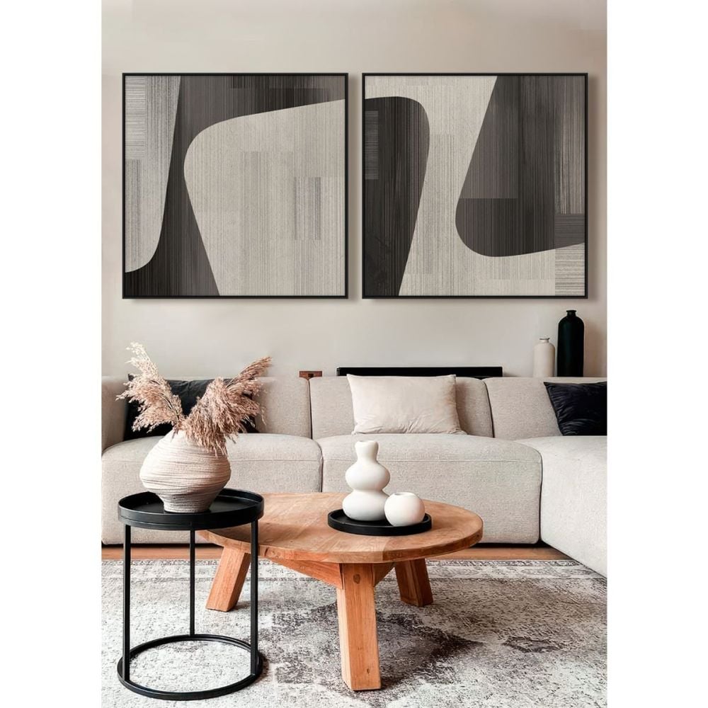 Interlock Framed Canvas - Set Of 2 - 17805Es