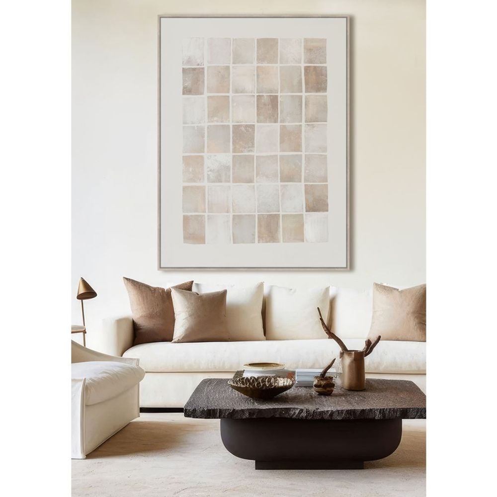 Grid Framed Canvas - 19821