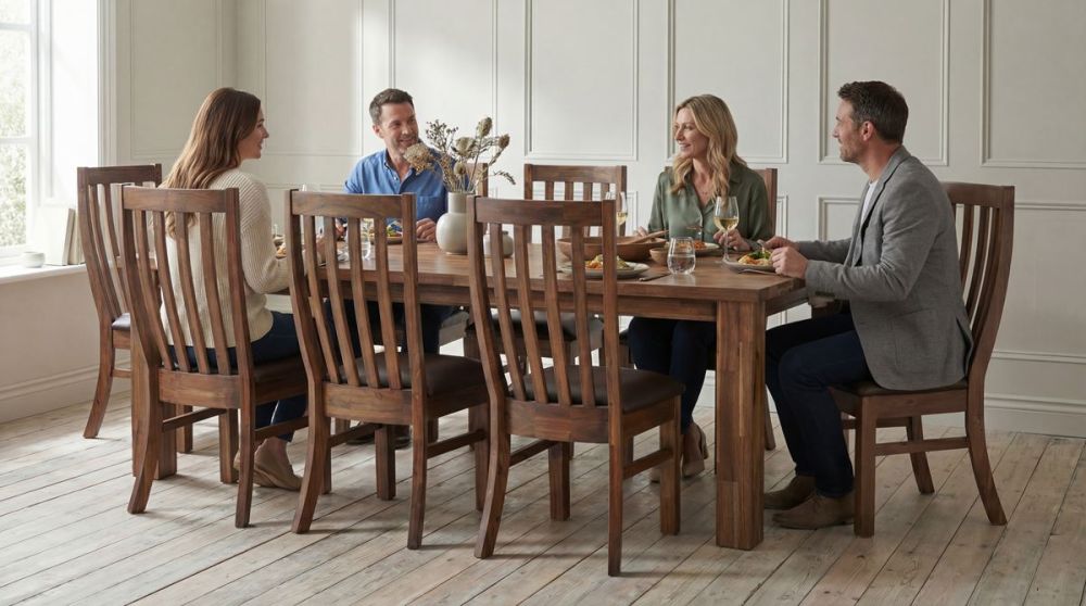 Lawson 2250 Table + 8 Lawson Dining Chairs