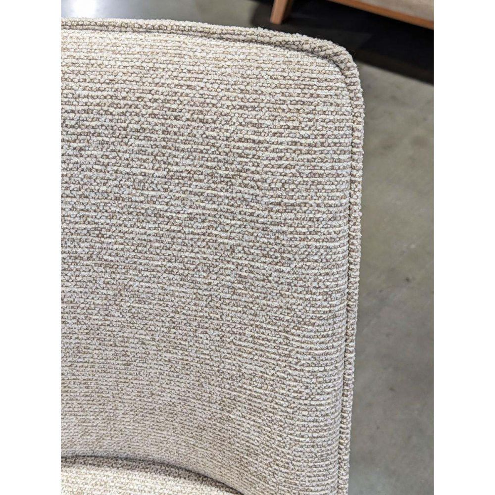 Tennant Creek Dining Chair - Linen - Walnut Leg