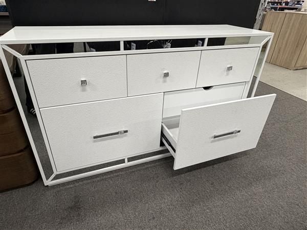 Cortana Dressing Table Base - White