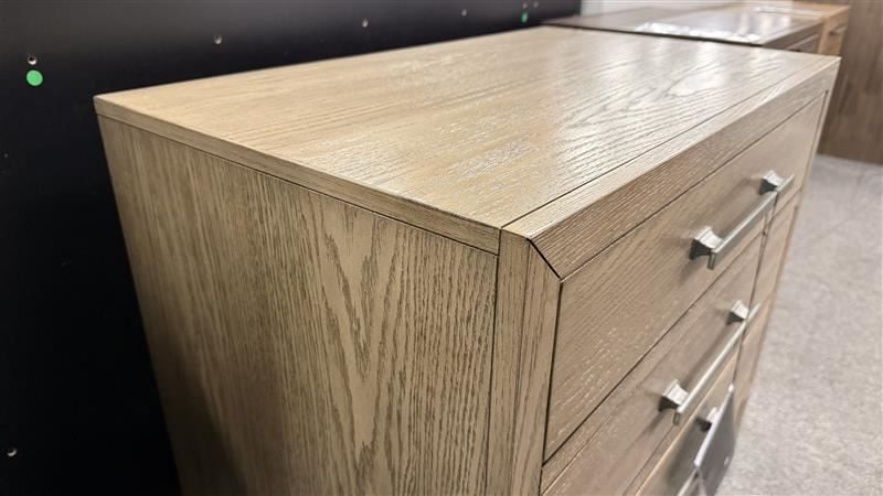 Chrestner 3 Drawer Bedside Table 