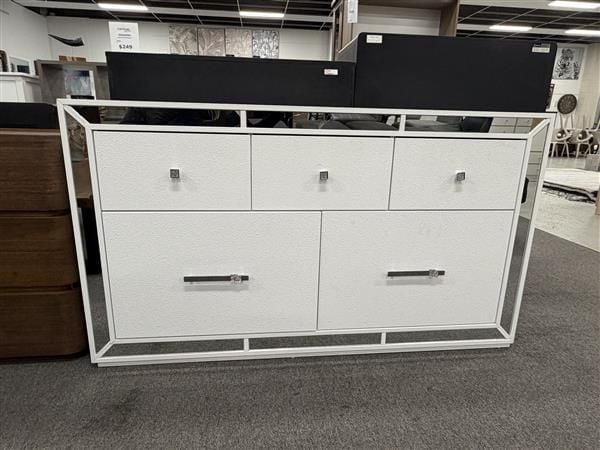 Cortana Dressing Table Base - White