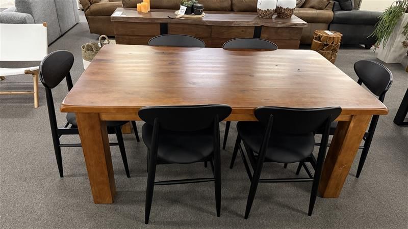 Clearance - Kimberley 1800 Dining Table 6X Oslo Dining Chairs