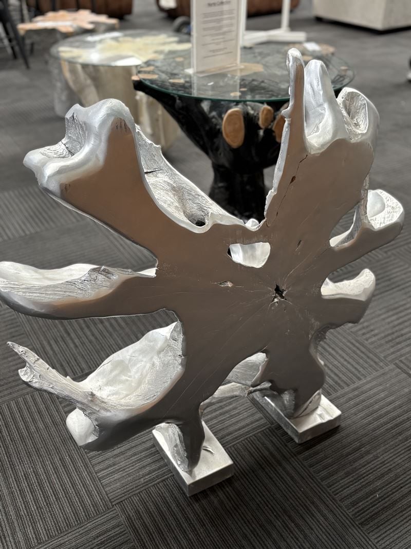 Clearance - Abstract Root Divider Stand Decor - Silver