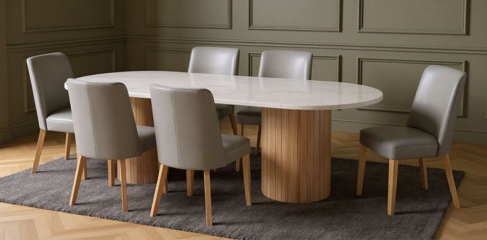 Amalfi 2200 Oval Dining Table