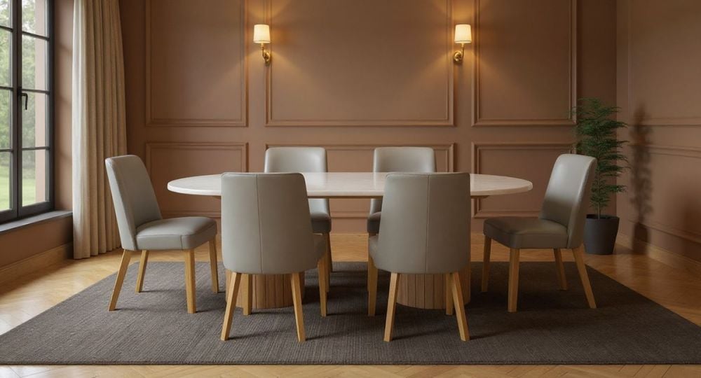 Amalfi 2200 Oval Dining Table