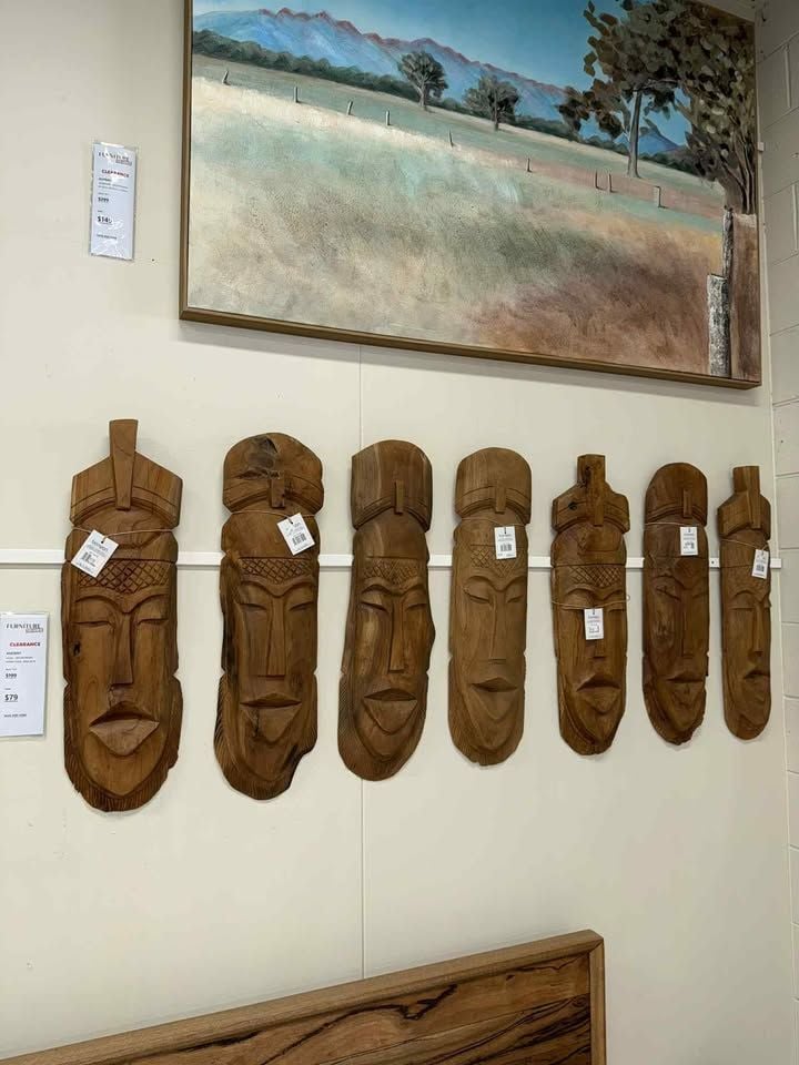 Clearance - Ancient Teakwood Faces