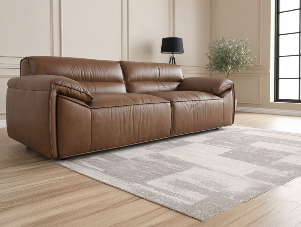 Aspen 3 Seater Sofa - Vintage Chocolate Leather