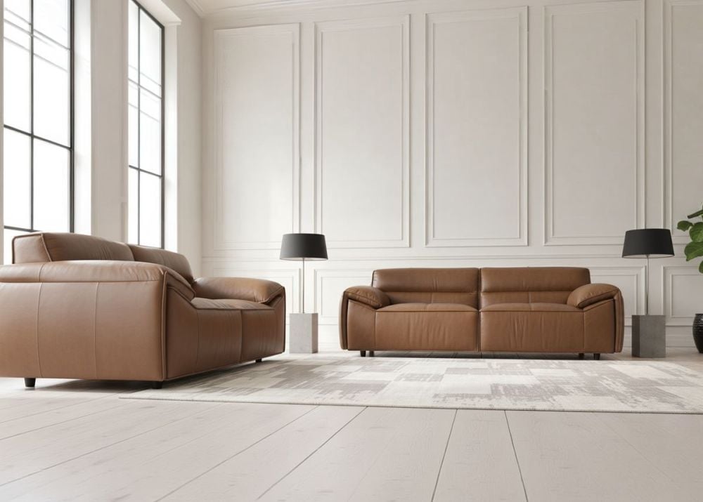 Aspen 3 Seater Sofa - Vintage Chocolate Leather