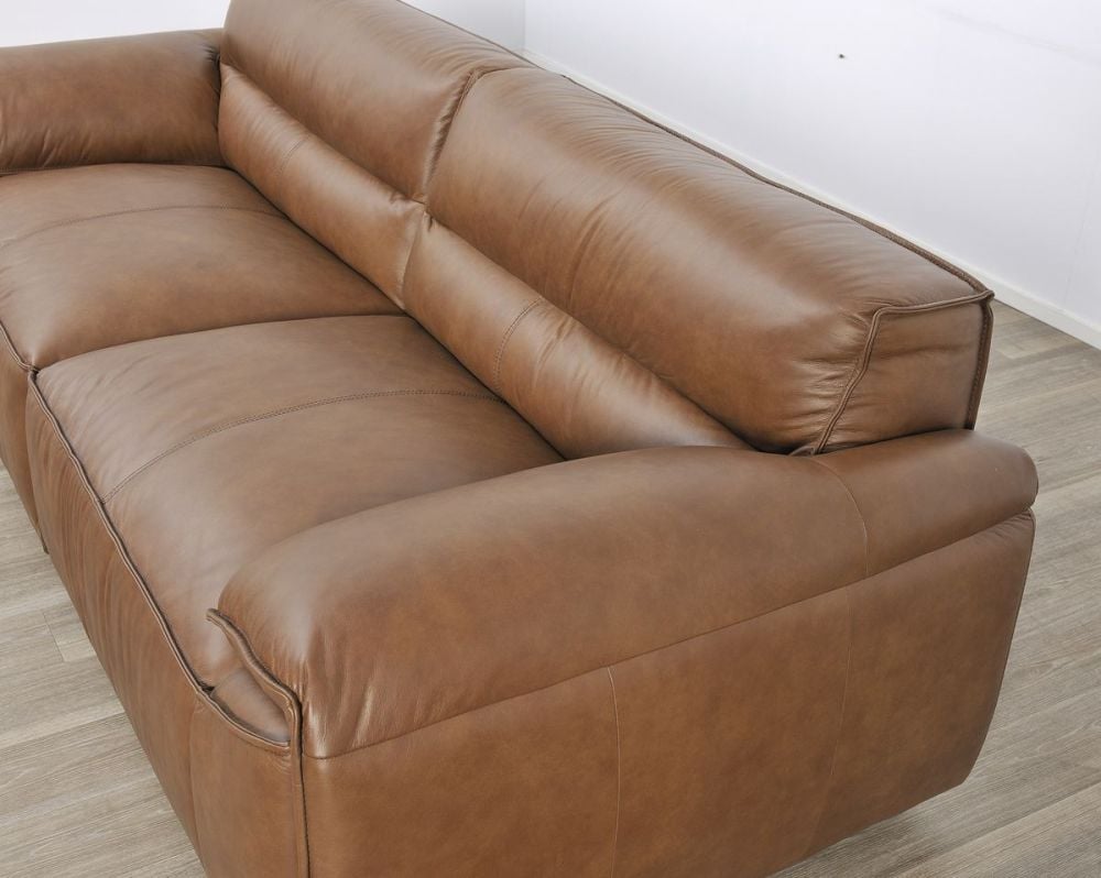 Aspen 3 Seater Sofa - Vintage Chocolate Leather