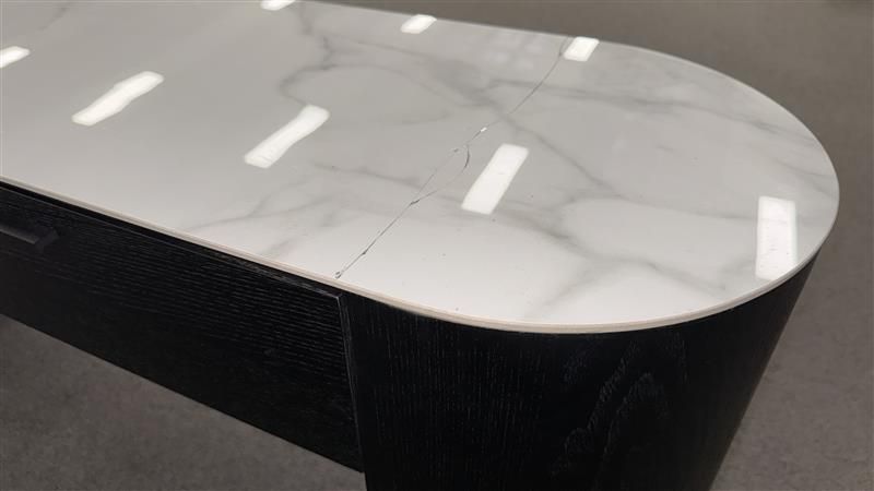 Clearance - Como 2 Drw Hall Table - Black