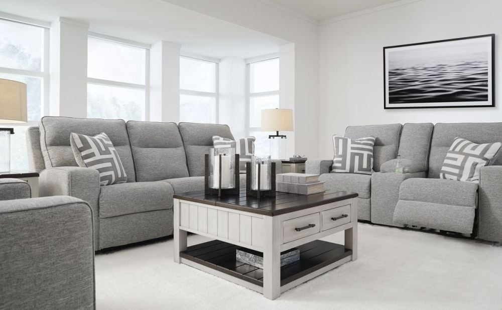 Biscoe 2 Seater Recliner Sofa With Console