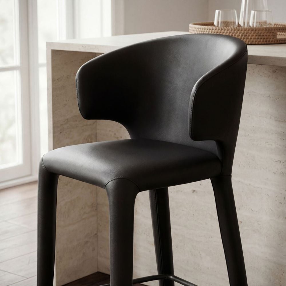 Boris Bar Stool - Black