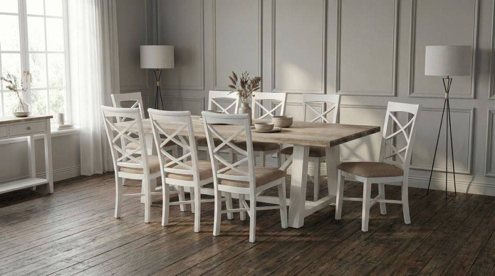 Byron Bay 2400 Trestle Dining Table