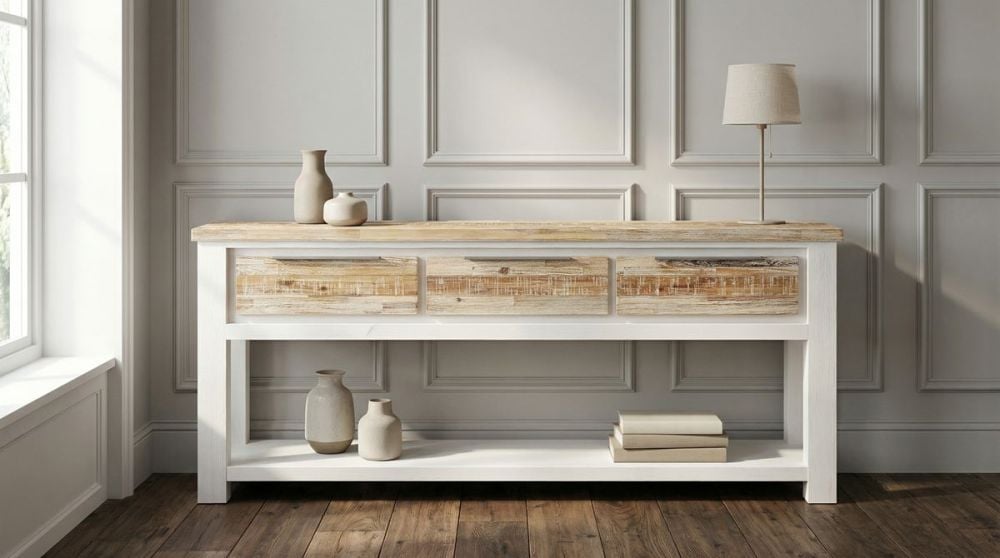 Byron Bay 1800 Hall Table - 3 Drawer