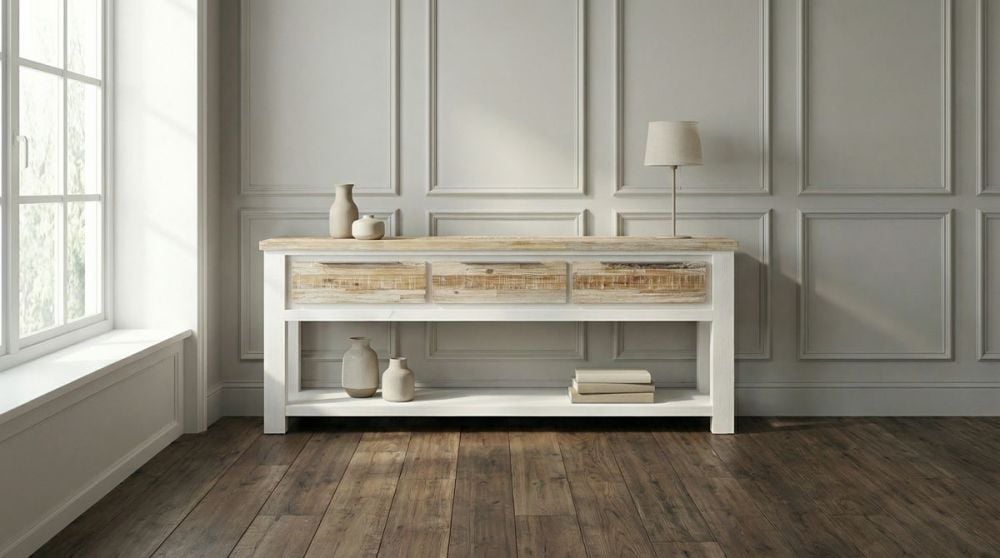 Byron Bay 1800 Hall Table - 3 Drawer