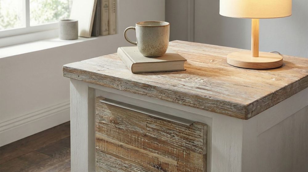 Byron Bay 600 Lamp Table - 1 Drawer