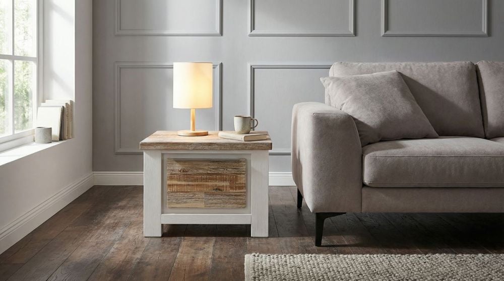 Byron Bay 600 Lamp Table - 1 Drawer