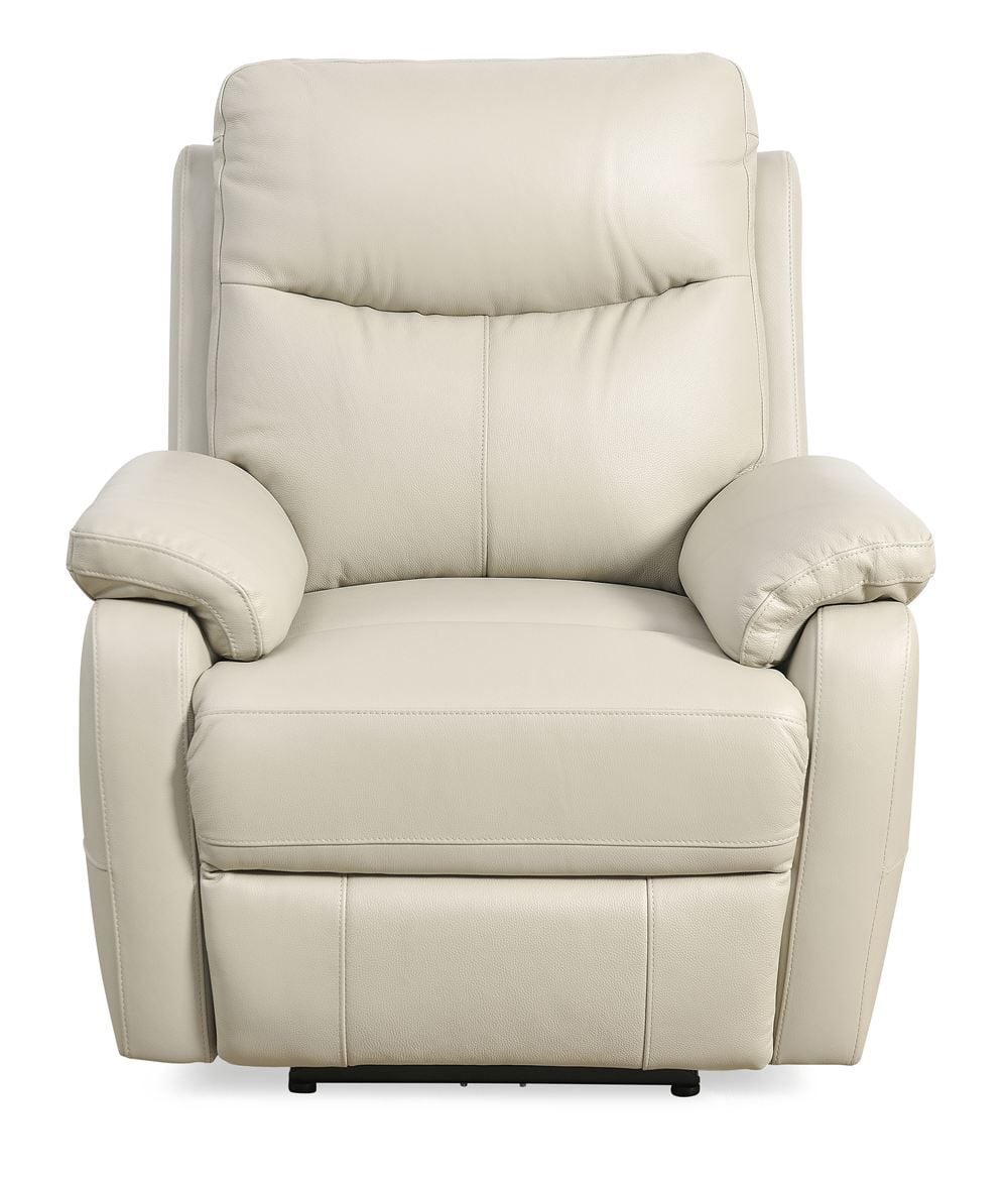 Cairo 2 Seater + 2 Armchair Electric Recliners - Light Grey Leather