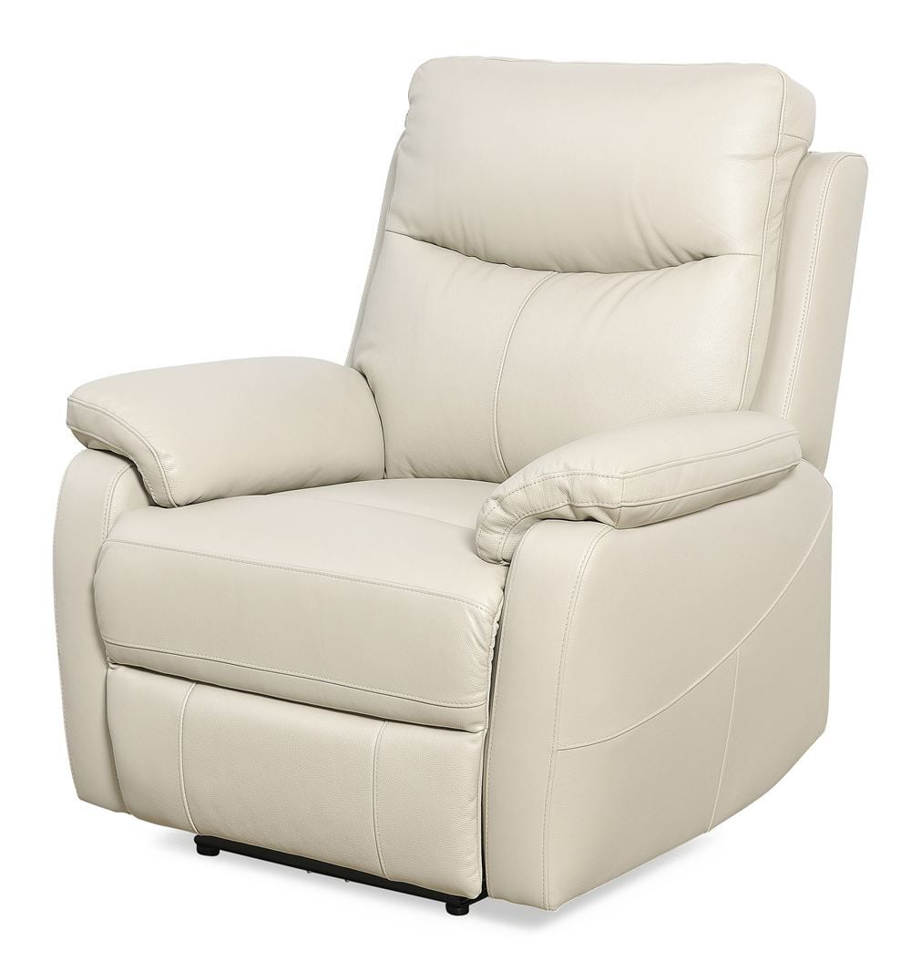 Cairo 2 Seater + 2 Armchair Electric Recliners - Light Grey Leather