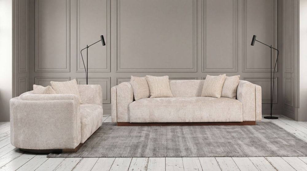 Capella 3 + 2 Seater Sofa Suite - Turtle Dove