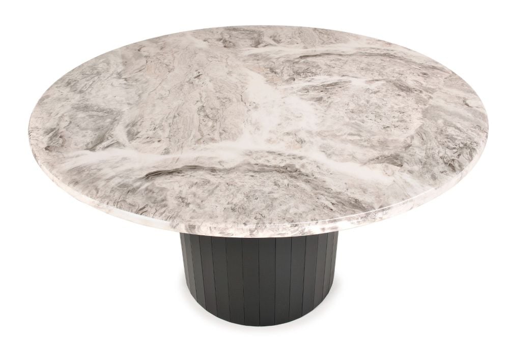 Capri 1350 Round Dining Table - Black