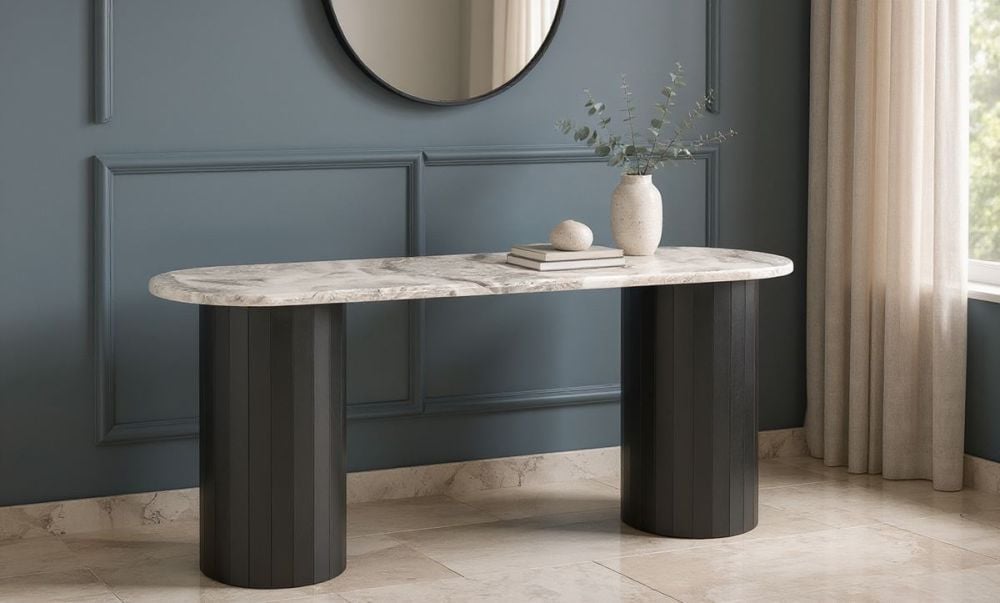 Capri 1600 Hall Table - Black