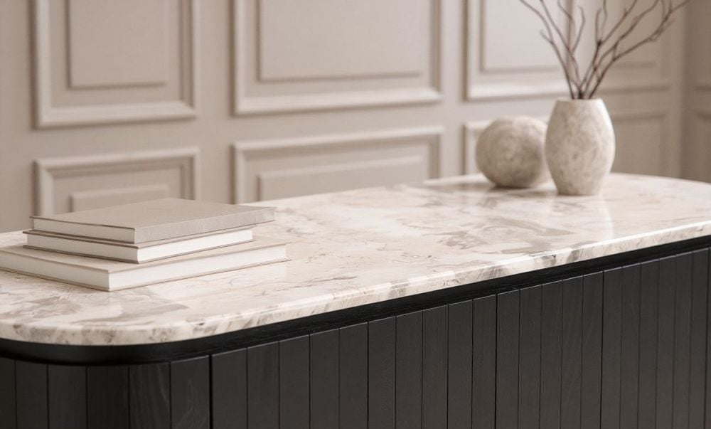Capri 1760 Medium Buffet - Black