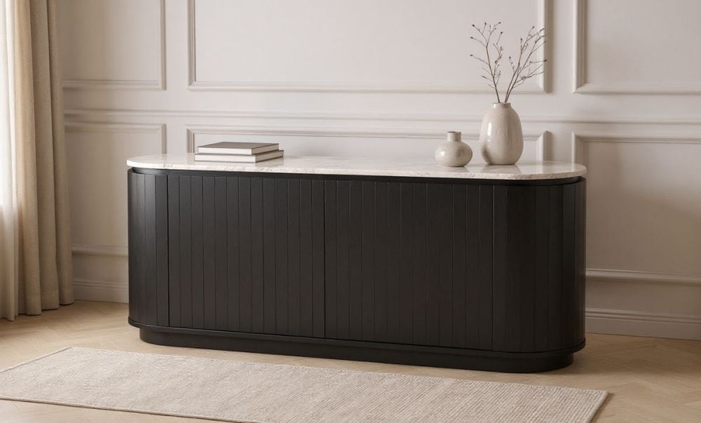 Capri 1760 Medium Buffet - Black