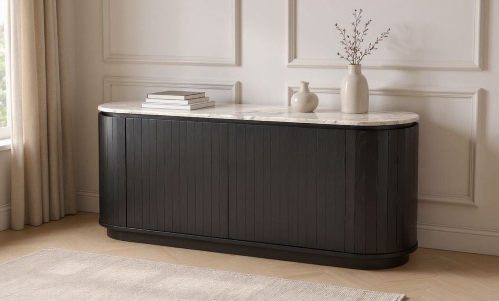 Capri 1760 Medium Buffet - Black