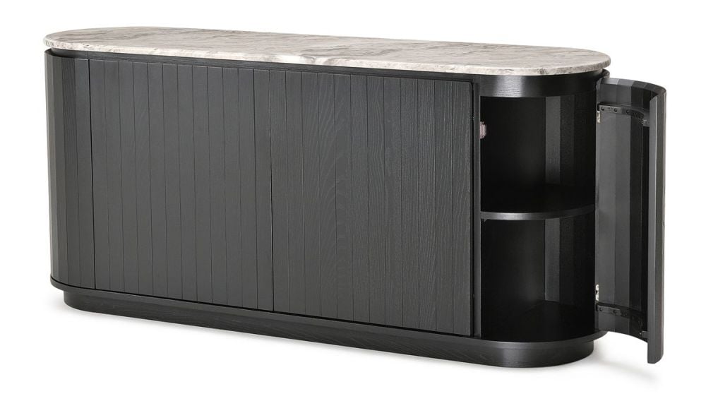 Capri 1760 Medium Buffet - Black