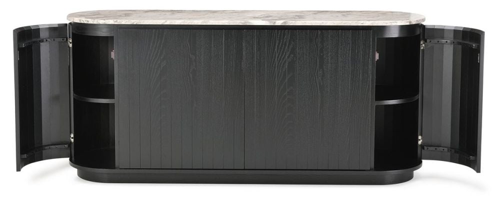 Capri 1760 Medium Buffet - Black