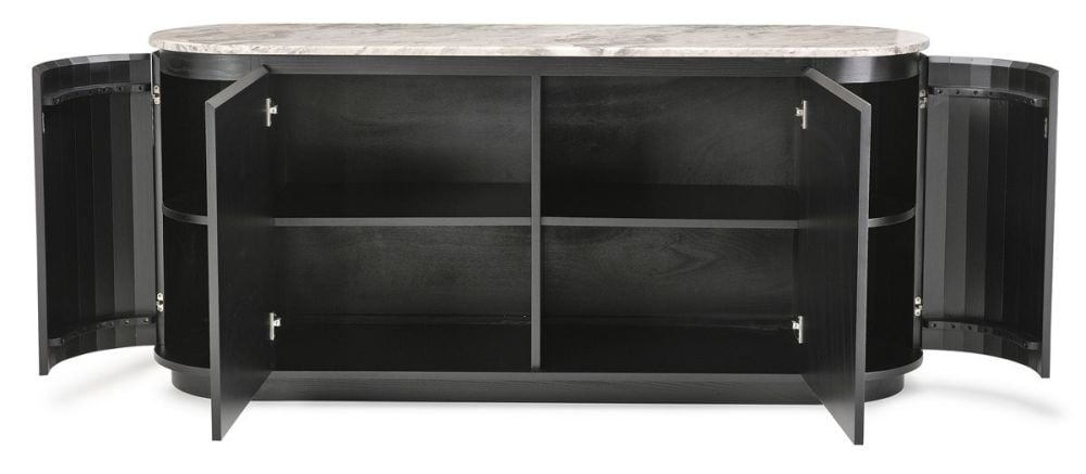 Capri 1760 Medium Buffet - Black