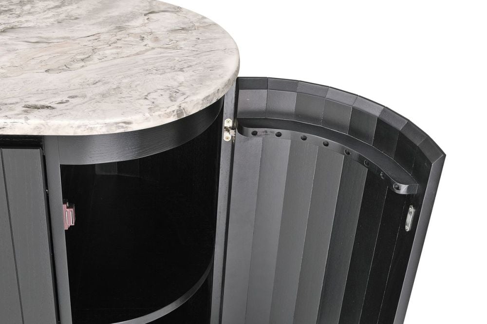 Capri 1760 Medium Buffet - Black