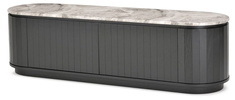 Capri 1760 Medium Entertainment Unit - Black