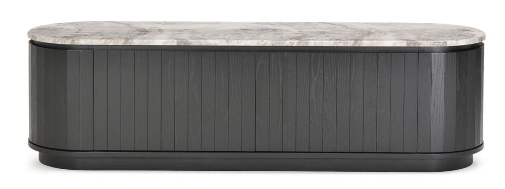 Capri 1760 Medium Entertainment Unit - Black