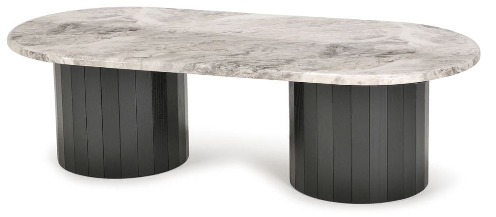 Capri 1400 Oval Coffee Table - Black