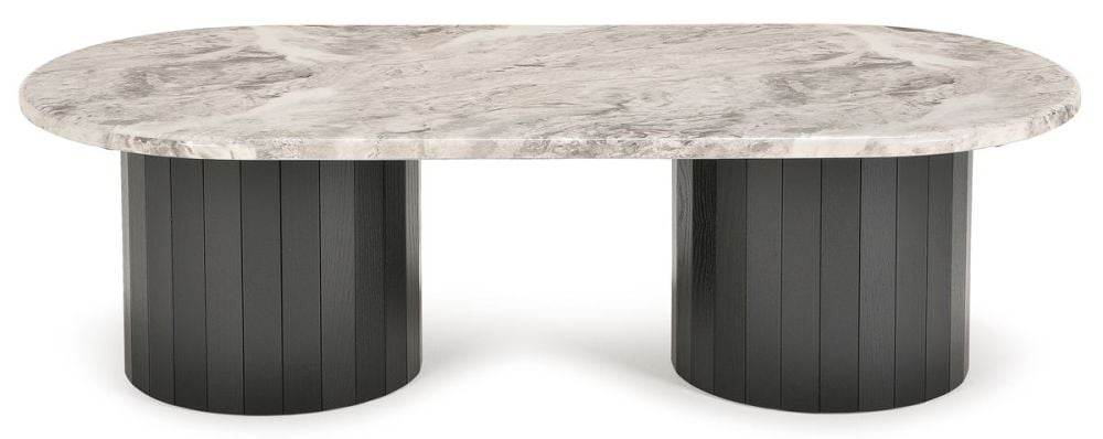 Capri 1400 Oval Coffee Table - Black