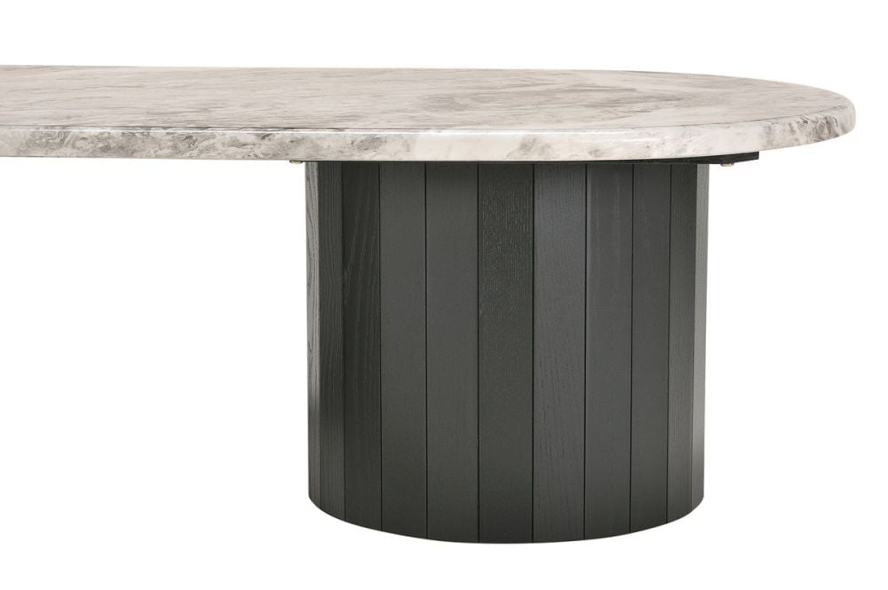 Capri 1400 Oval Coffee Table - Black