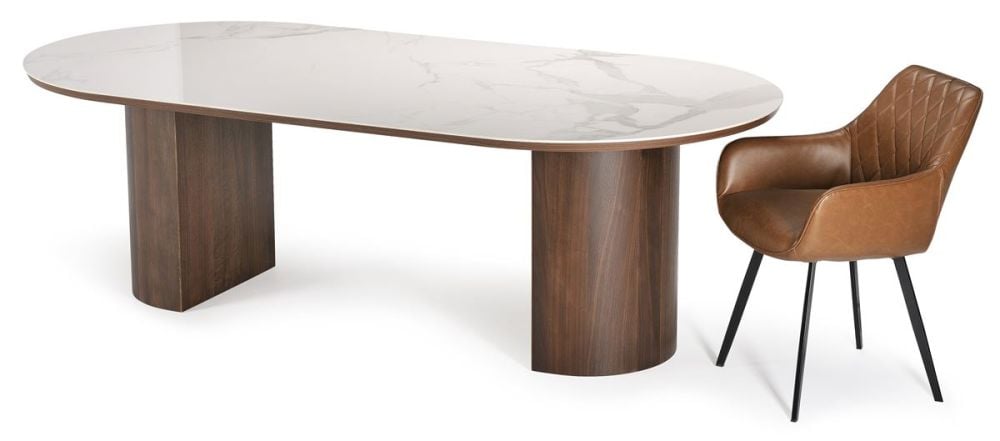 Como 2400 Dining Table - Walnut