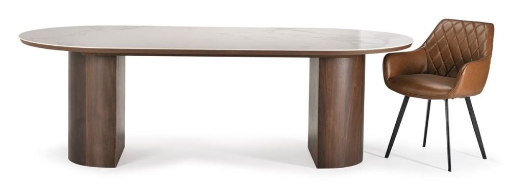 Como 2400 Dining Table - Walnut