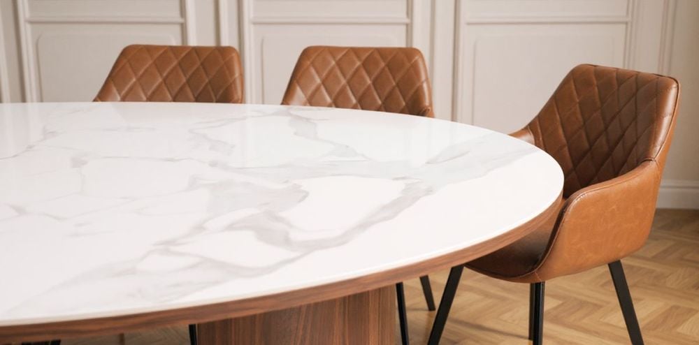 Como 2400 Dining Table - Walnut