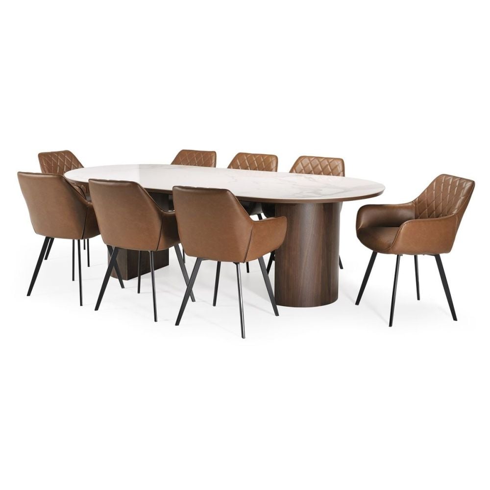 Como 2400 Dining Table - Walnut