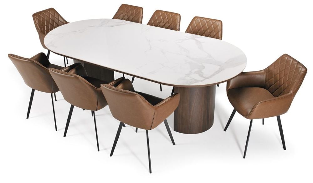 Como 2400 Dining Table - Walnut