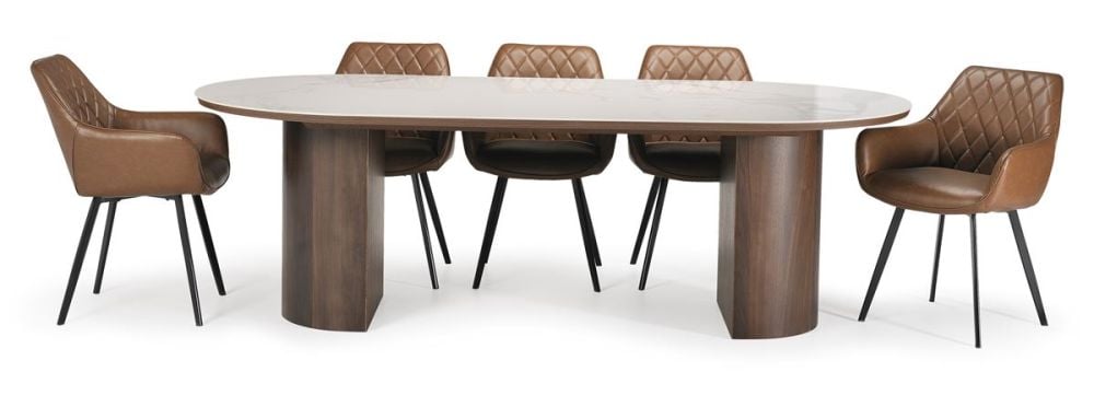 Como 2400 Dining Table - Walnut