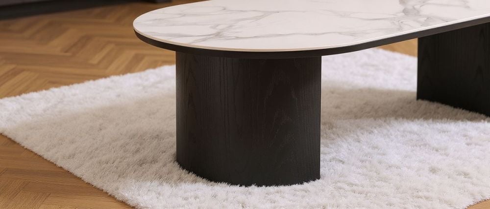 Como Rectangle Coffee Table - Black