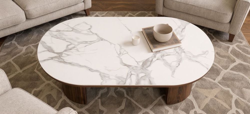 Como Rectangle Coffee Table - Walnut